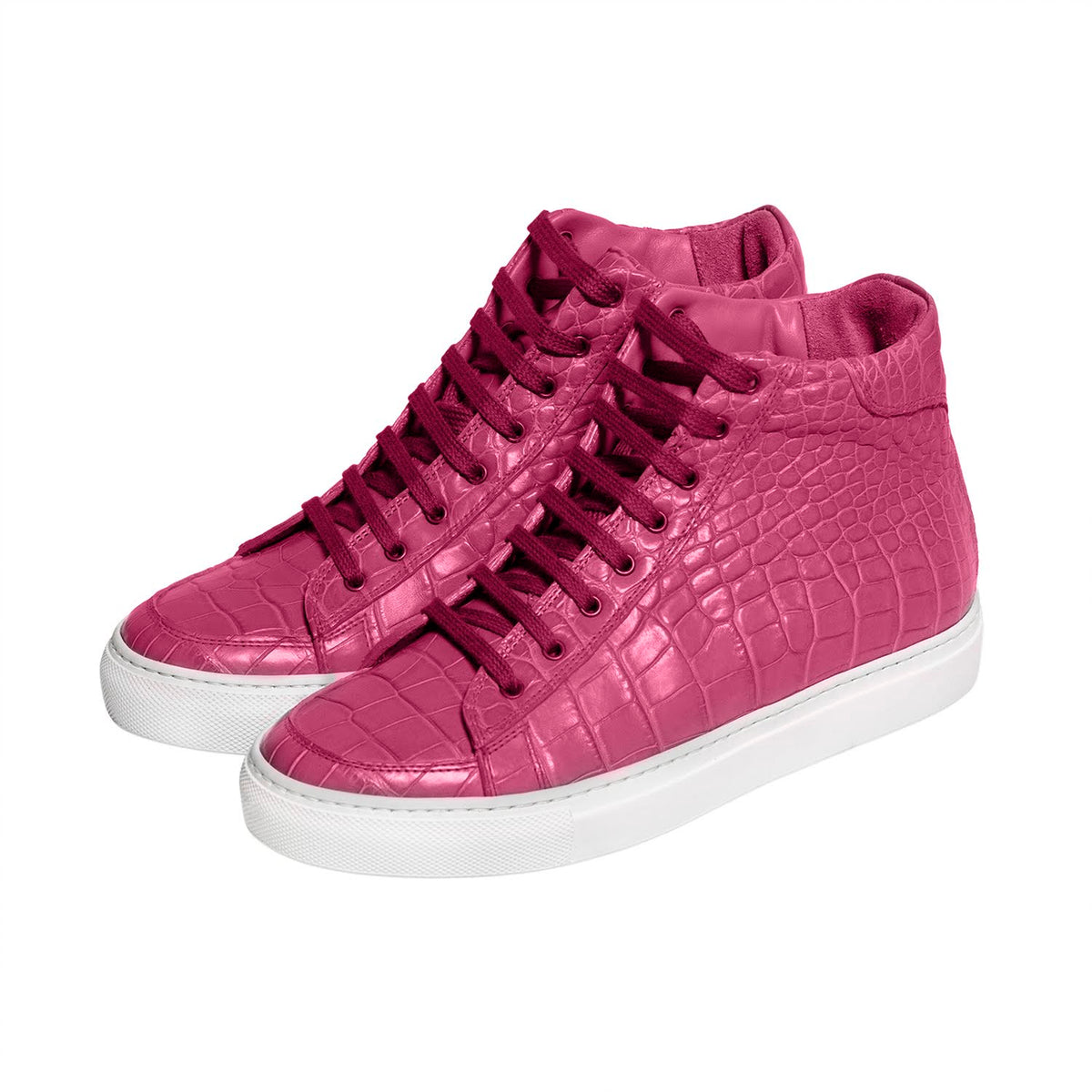 London Pink High-Top Sneakers