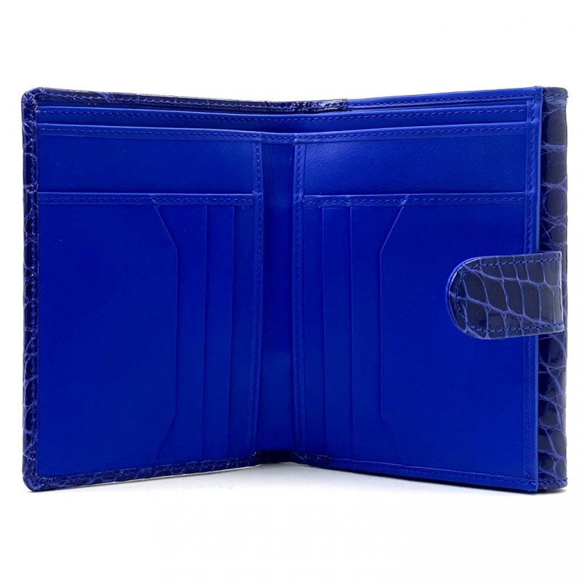 Milan Blue Small Folded Wallet