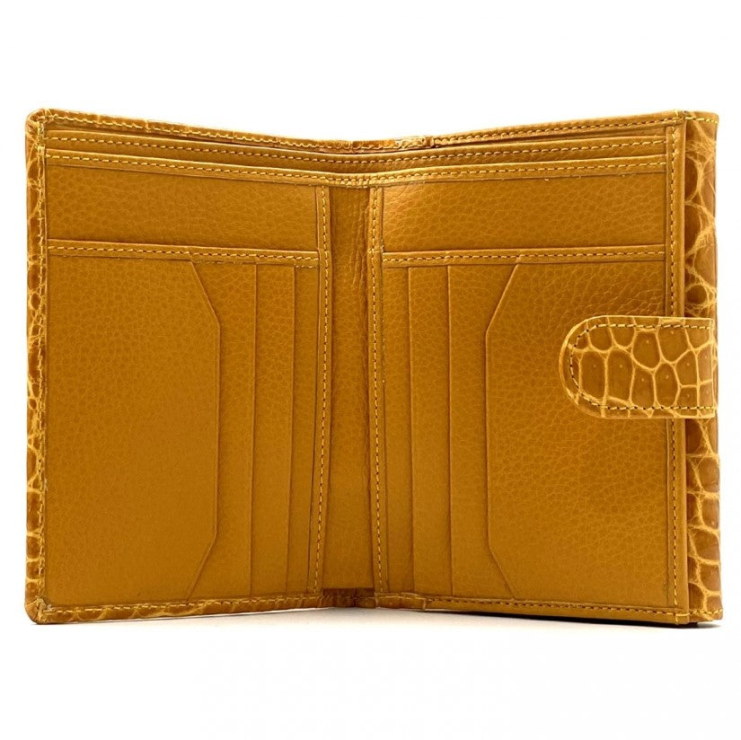 Milan Cognac Small Folded Wallet