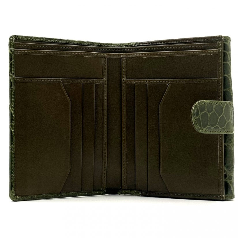Milan Dark Green Small Folded Wallet