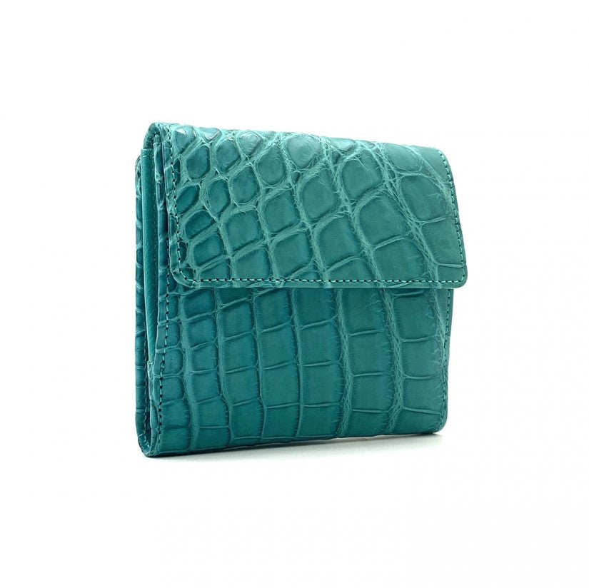 Milan Light Blue Small Folded Wallet