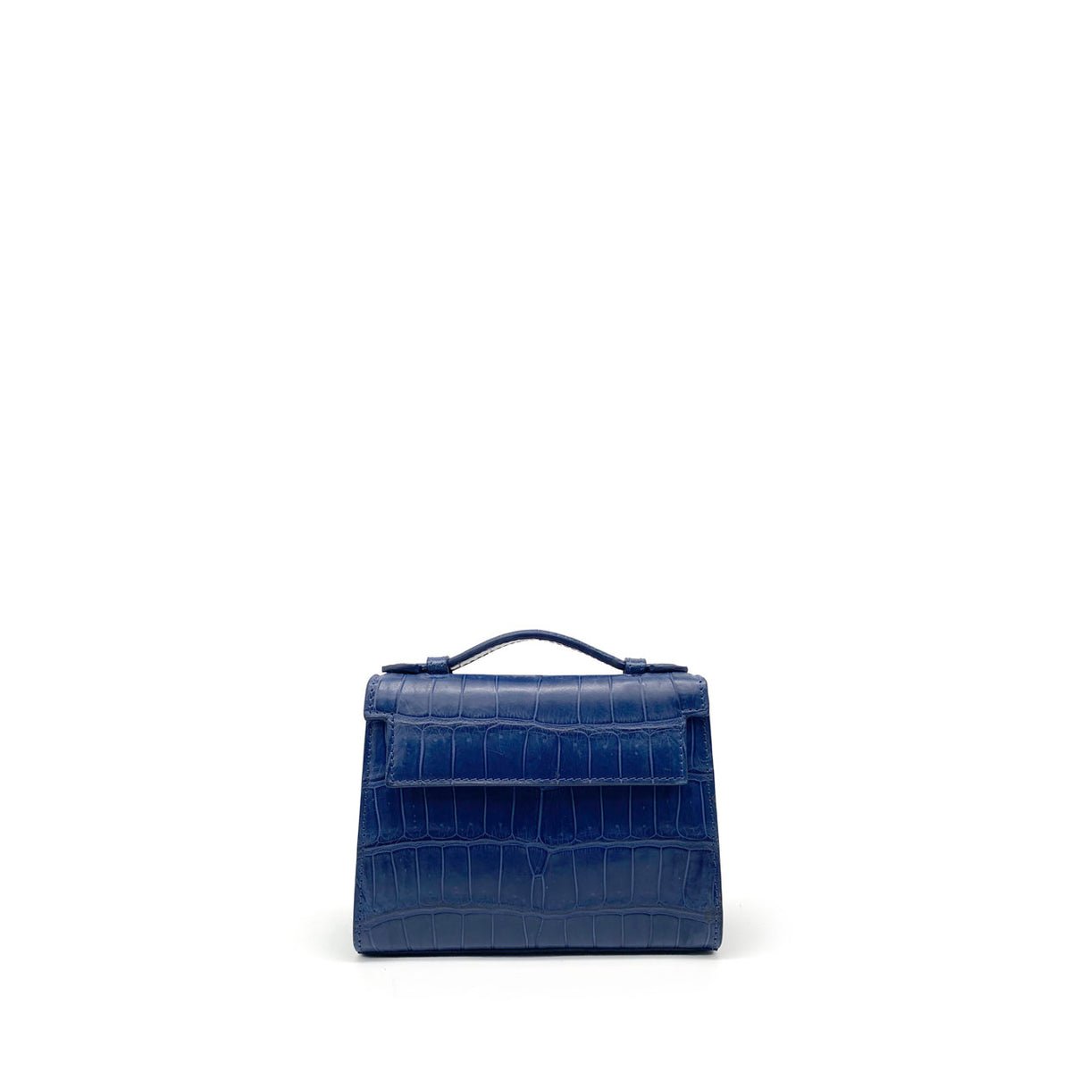 New York Deep Blue Mini Handle Bag