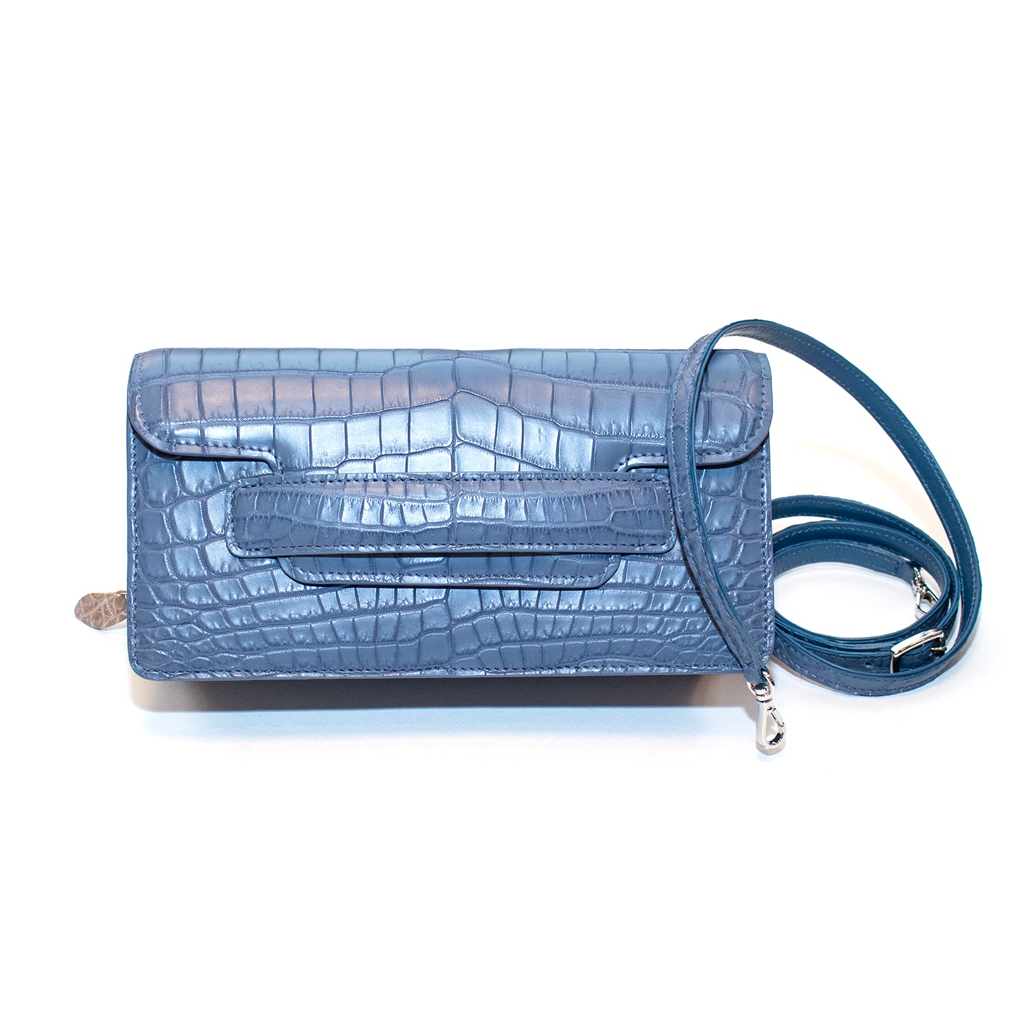 New York Dusty Blue Mini Clutch Bag