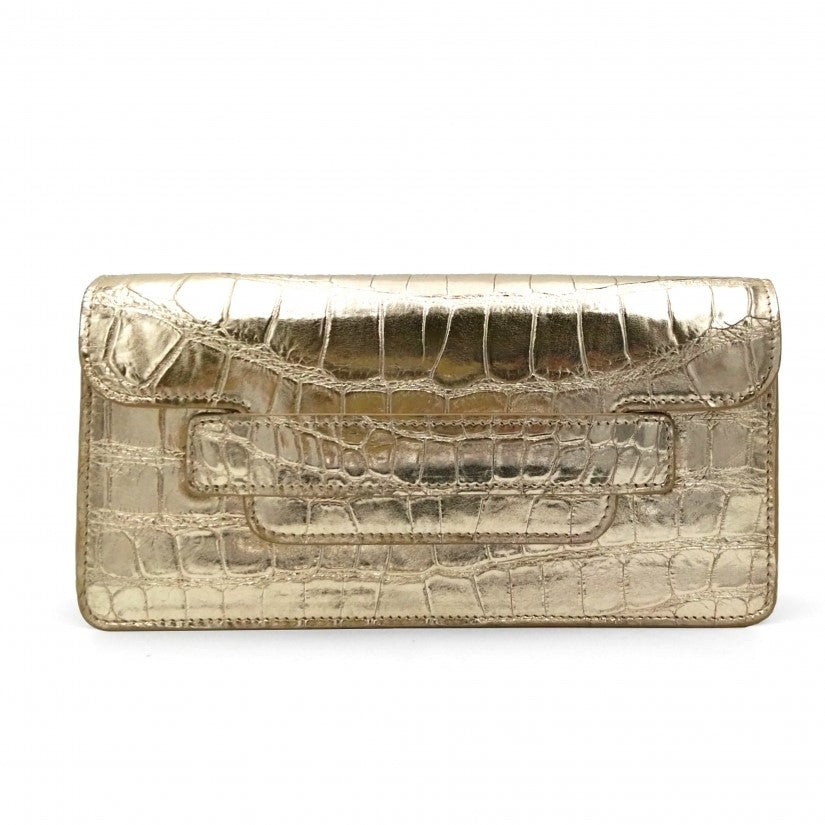 New York Gold Mini Clutch Bag