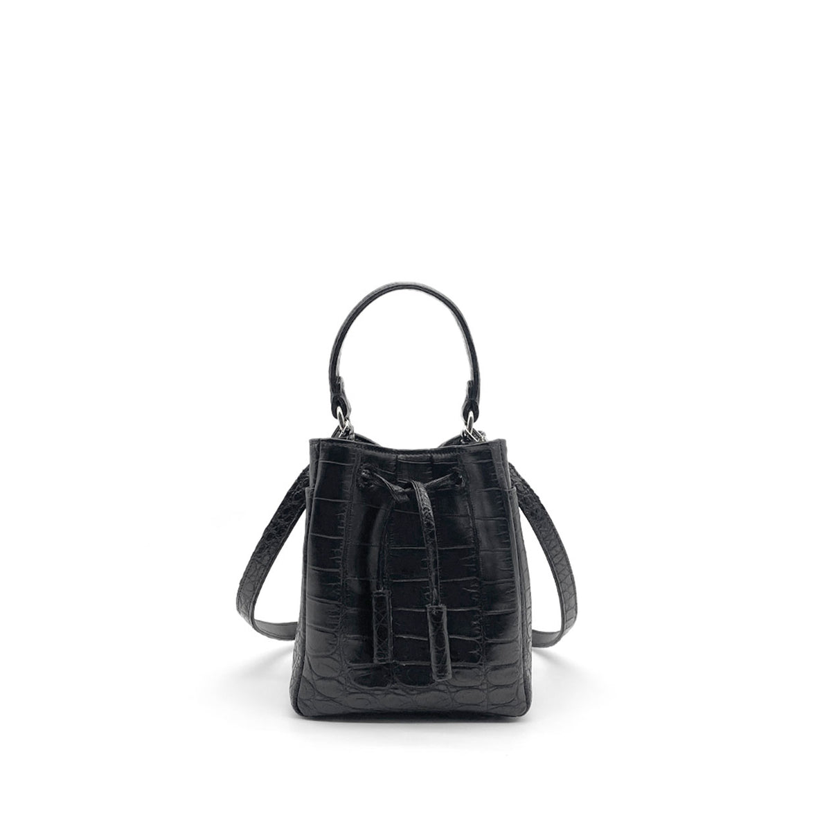 Paris Black Mini Bucket Bag
