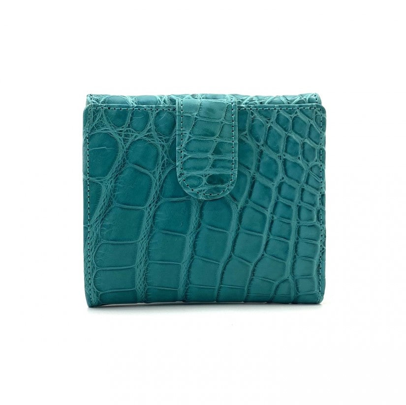 Milan Light Blue Small Folded Wallet