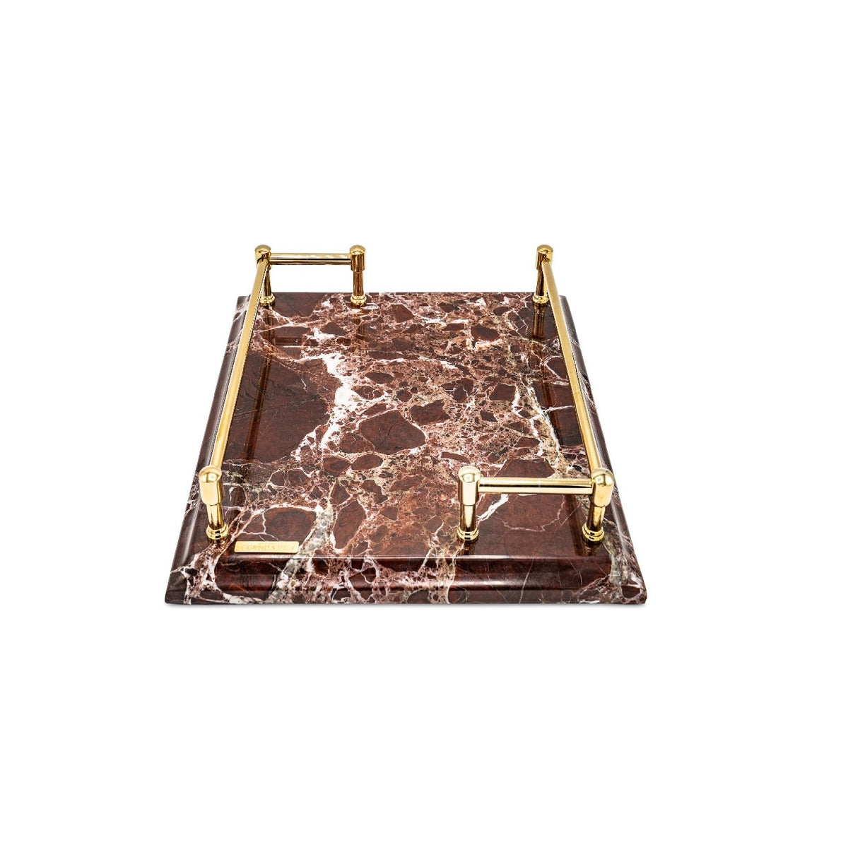 Mont Blanc Red Marble Square Tray