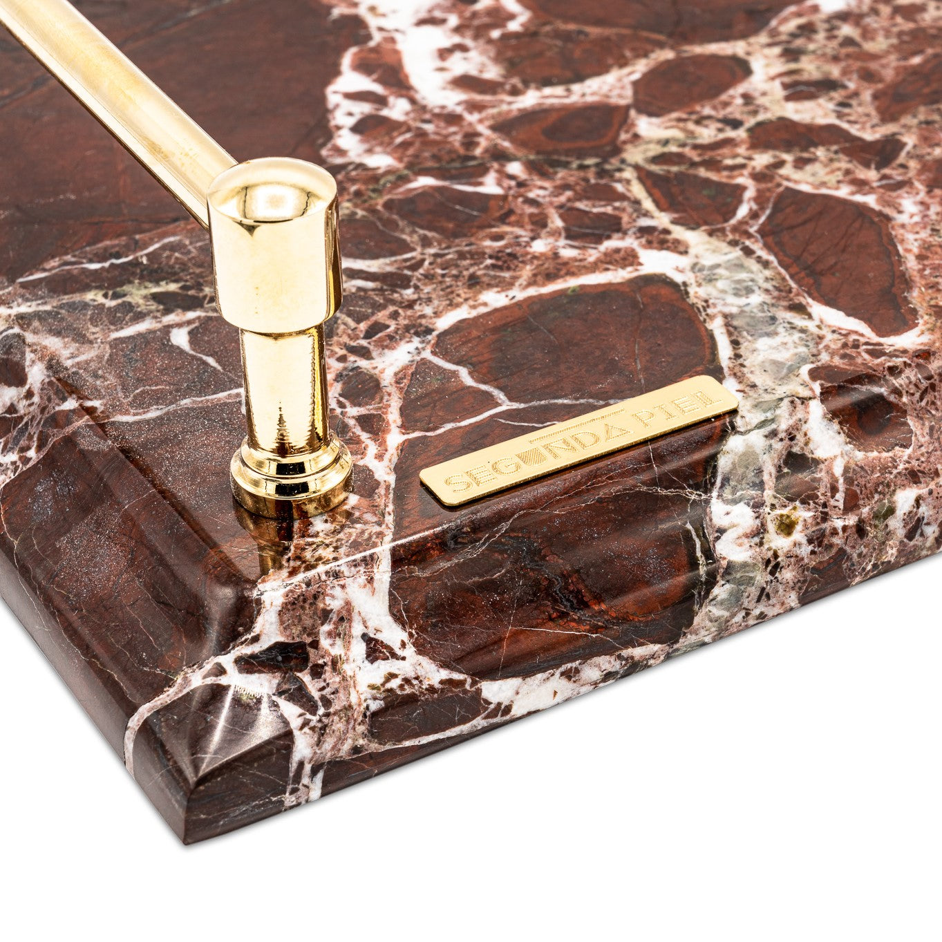 Mont Blanc Red Marble Square Tray