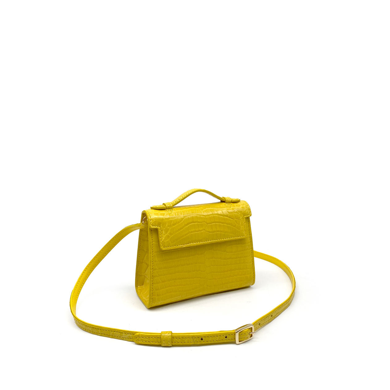New York Yellow Mini Handle Bag