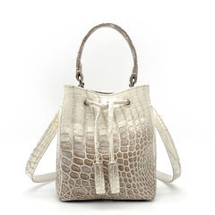 Paris Himalaya White Maxi Bucket Bag