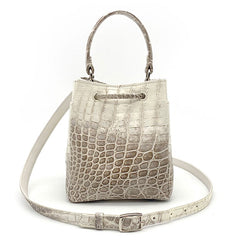 Paris Himalaya White Maxi Bucket Bag